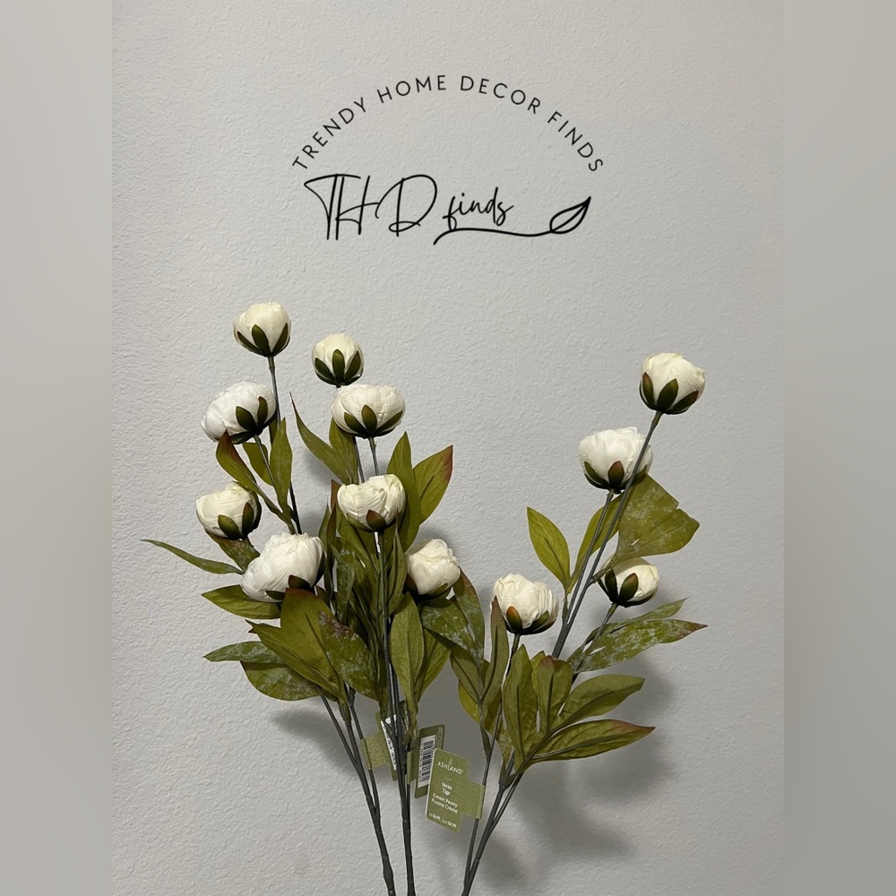 Cream Peony Stem by Ashland Set of 3- Michael’s Viral Floral Stem